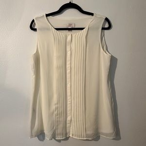 ANN TAYLOR LOFT SLEEVELESS BLOUSE TOP